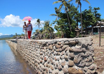 Village folks built sea wall that saved them from Yolanda